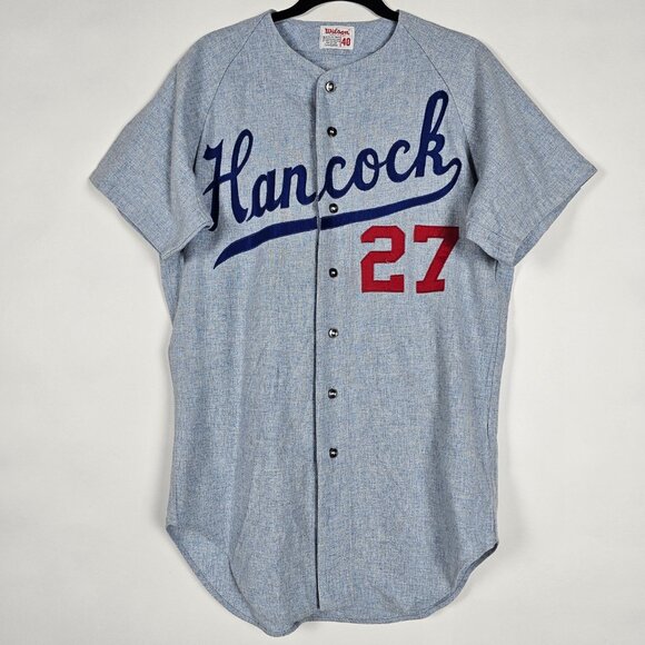 Wilson Other - Vintage Wilson Hancock 27 Baseball Cut Mens Size 40 Short Sleeve Button Shirt